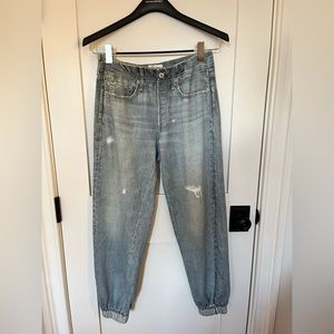 rag & bone, Miramar jogger, size small, Kacy (light blue) wash